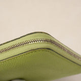 【6he5581】エルメス コインケース アザップコンパクトシルクイン ヴォーエプソン ヴェールクリケット シルバー金具 Y刻印【中古】レディース