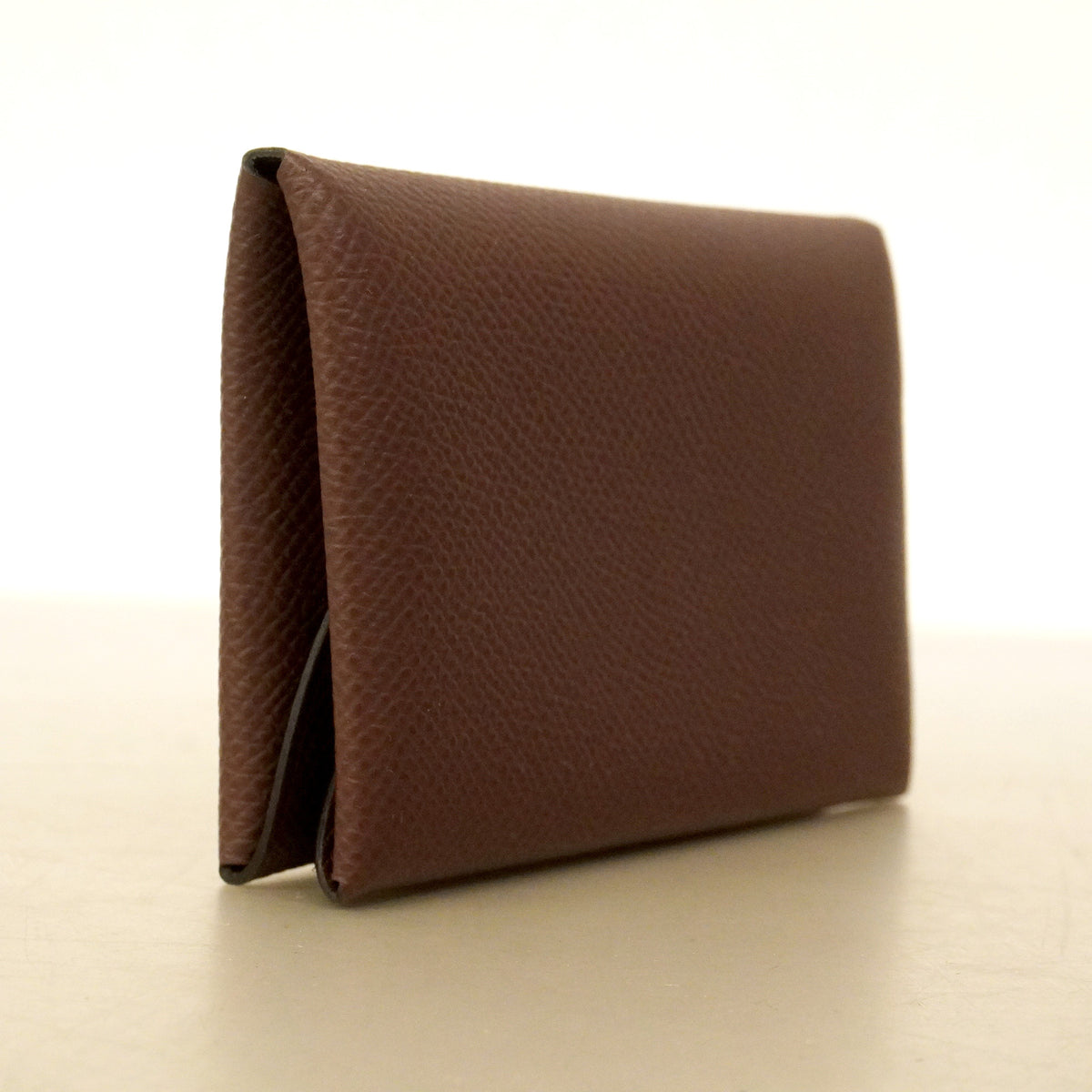 【6he5582】エルメス コインケース カルヴィデュオ ヴォーエプソン テール シルバー金具 W刻印【中古】メンズ レディース ユニセックス