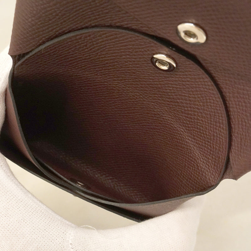 【6he5582】エルメス コインケース カルヴィデュオ ヴォーエプソン テール シルバー金具 W刻印【中古】メンズ レディース ユニセックス