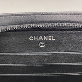 【6he5595】シャネル 長財布 パテントレザー ブラック シルバー金具【中古】レディース