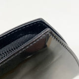 【6he5595】シャネル 長財布 パテントレザー ブラック シルバー金具【中古】レディース