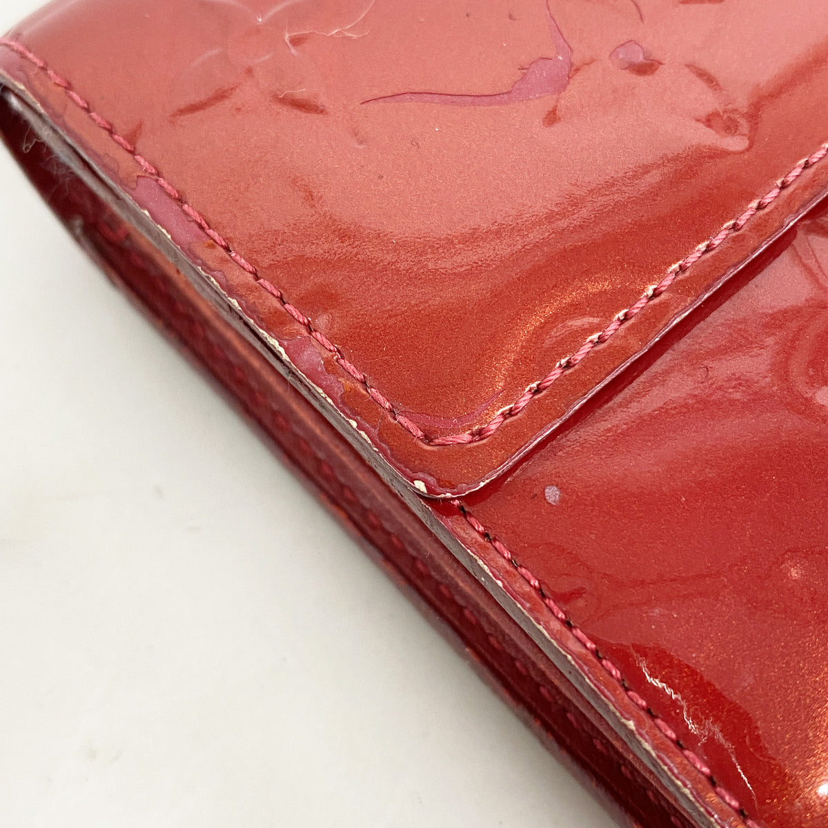 【6he5596】ルイヴィトン 長財布 ヴェルニ ポルトフォイユサラ M93530 ポムダムール【中古】レディース