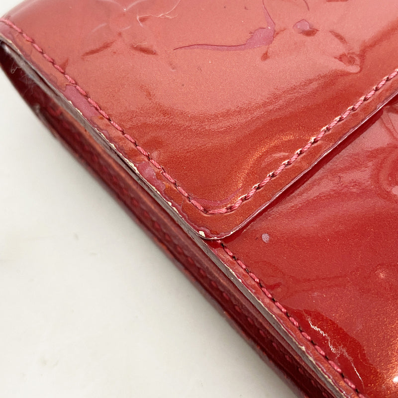 【6he5596】ルイヴィトン 長財布 ヴェルニ ポルトフォイユサラ M93530 ポムダムール【中古】レディース