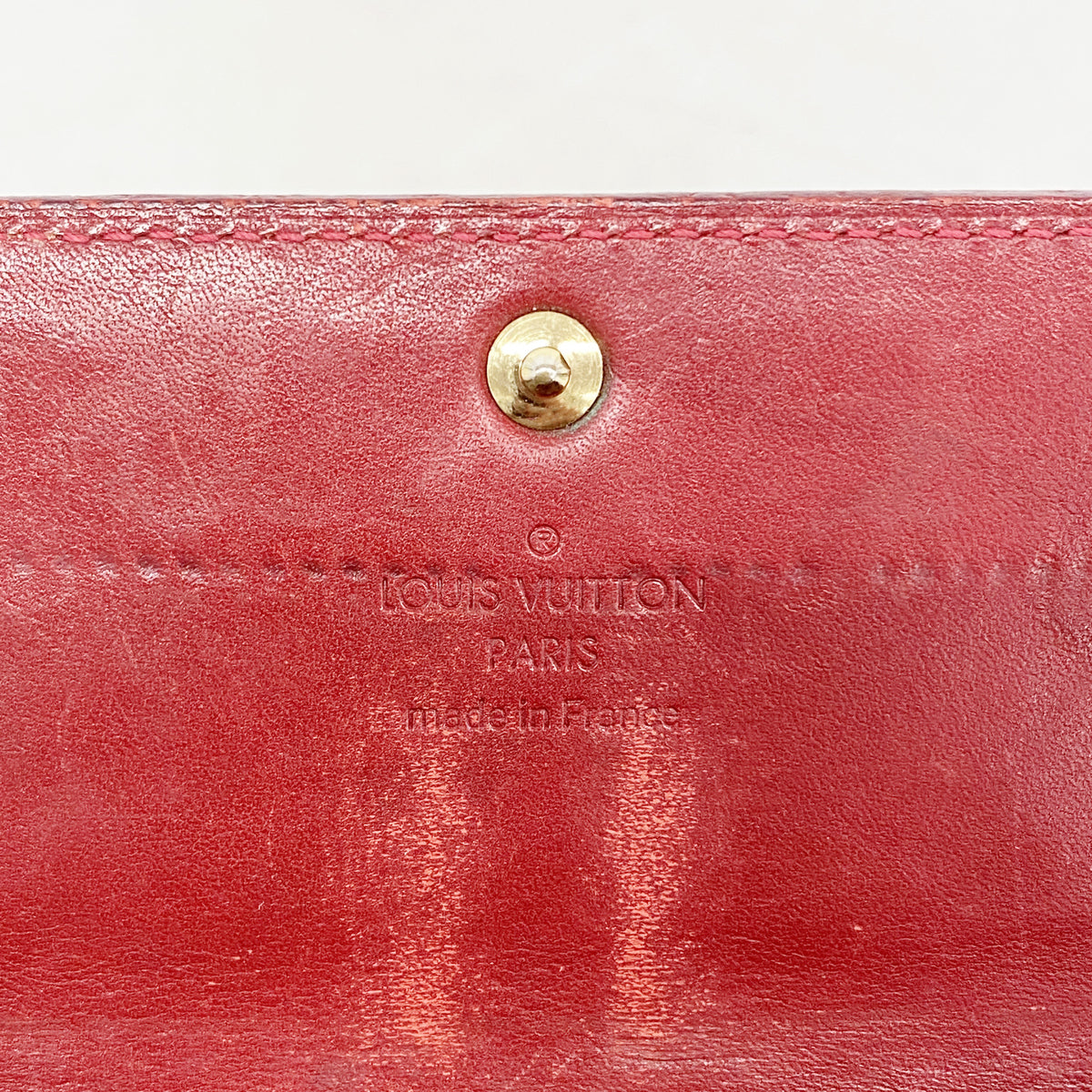 【6he5596】ルイヴィトン 長財布 ヴェルニ ポルトフォイユサラ M93530 ポムダムール【中古】レディース