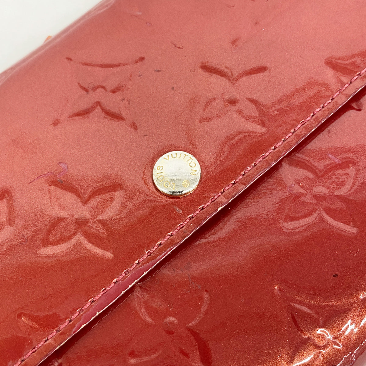 【6he5596】ルイヴィトン 長財布 ヴェルニ ポルトフォイユサラ M93530 ポムダムール【中古】レディース
