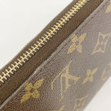 【6he5597】ルイヴィトン 長財布 モノグラム ジッピーウォレット M42616 ブラウン【中古】メンズ レディース ユニセックス