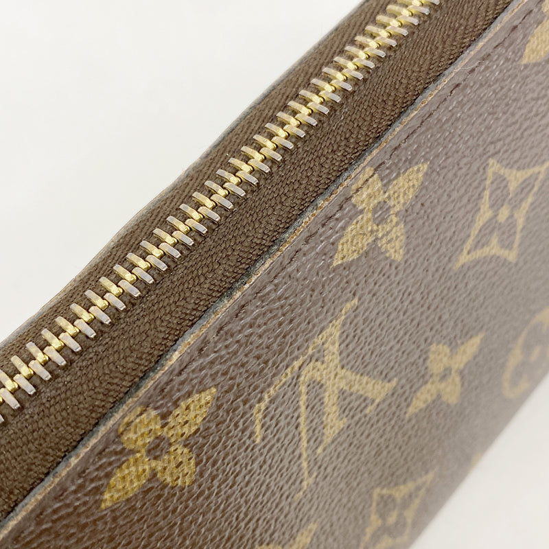 【6he5597】ルイヴィトン 長財布 モノグラム ジッピーウォレット M42616 ブラウン【中古】メンズ レディース ユニセックス