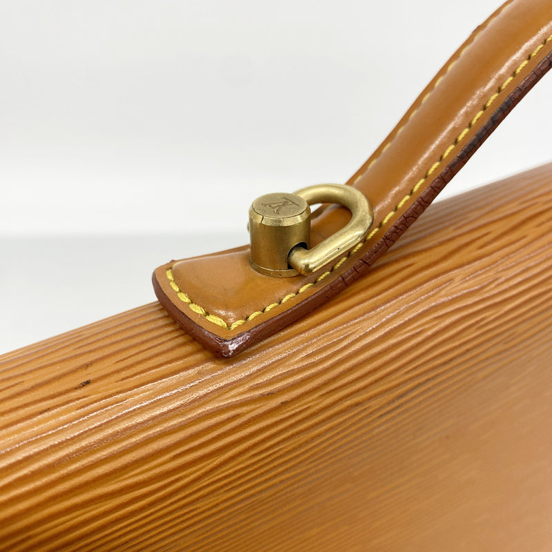 【6he5598】ルイヴィトン ブリーフケース エピ ポルトドキュマンバンドリエール M54468 ジパングゴールド【中古】メンズ