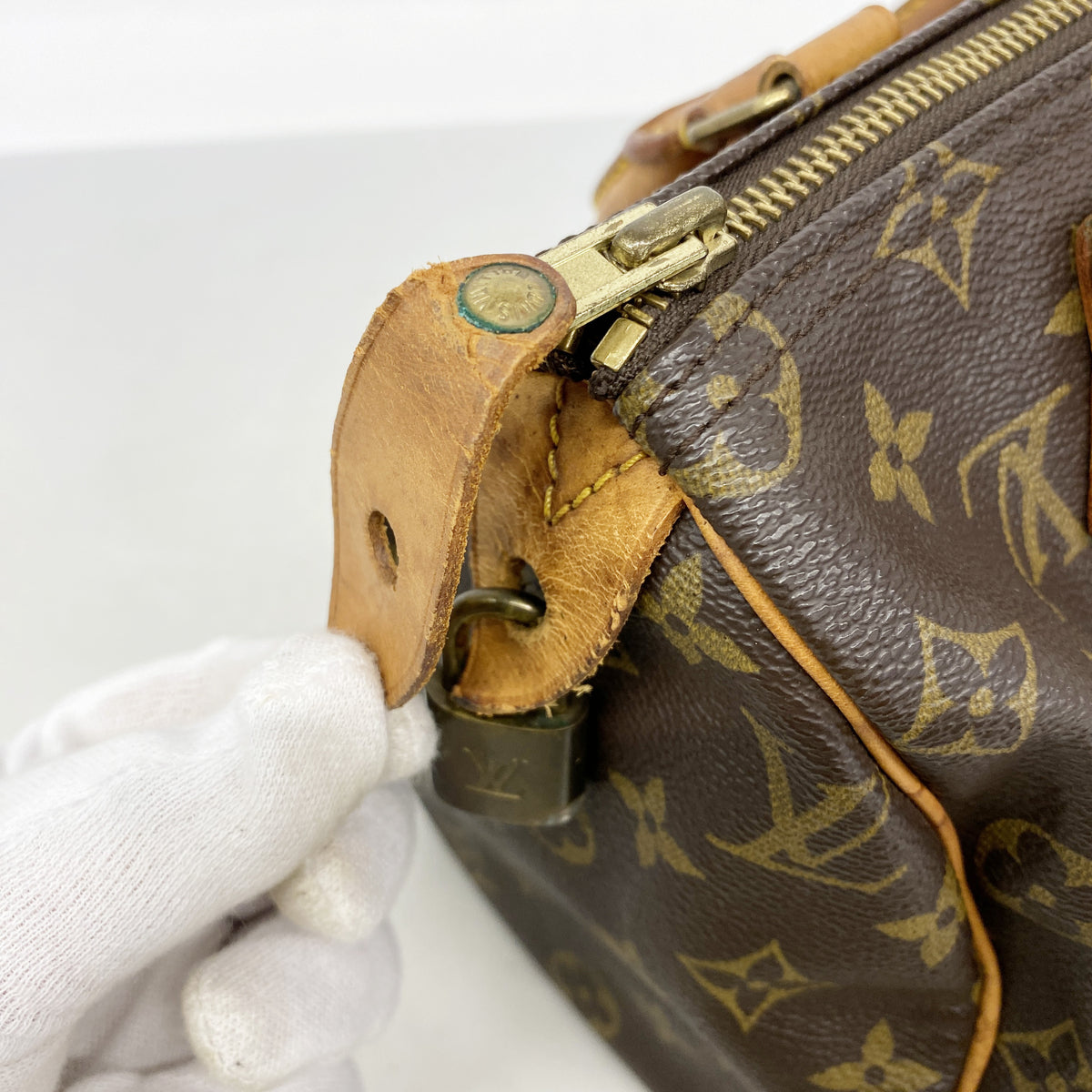 【6he5599】ルイヴィトン ハンドバッグ モノグラム スピーディ25 M41109 ブラウン【中古】レディース