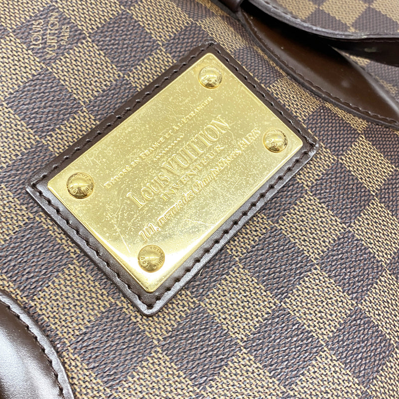 【6he5602】ルイヴィトン トートバッグ ダミエ ハムステッドMM N51204 エベヌ【中古】レディース