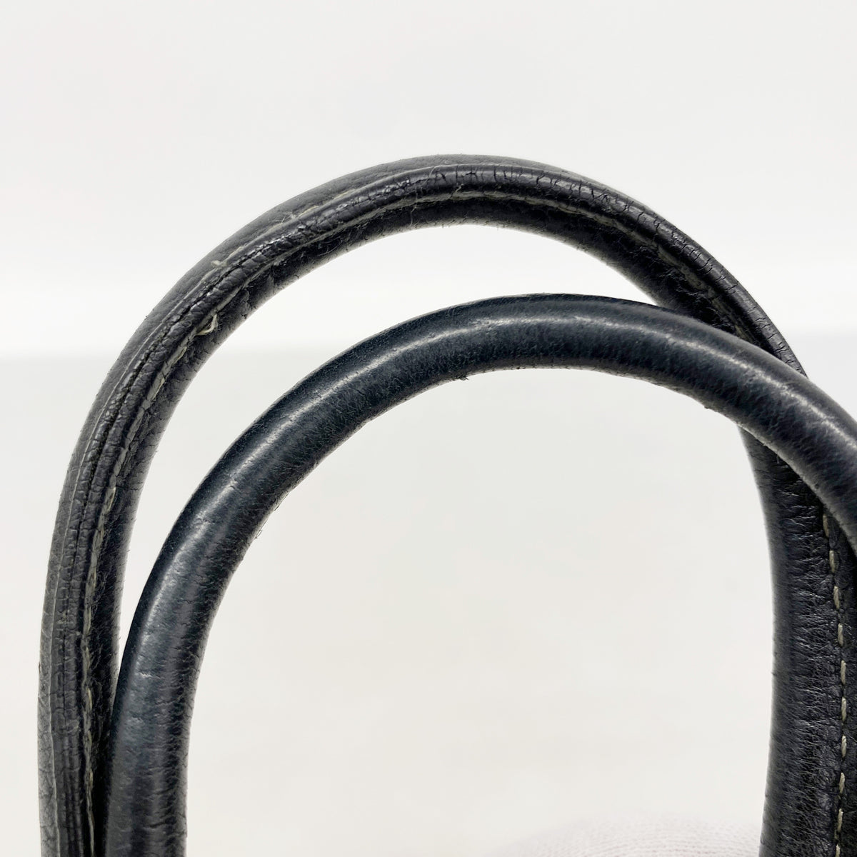 【6he5605】エルメス トートバッグ ガーデンパーティTPM トワルオフィシエ ブラック ゴールド金具 □H刻印【中古】レディース