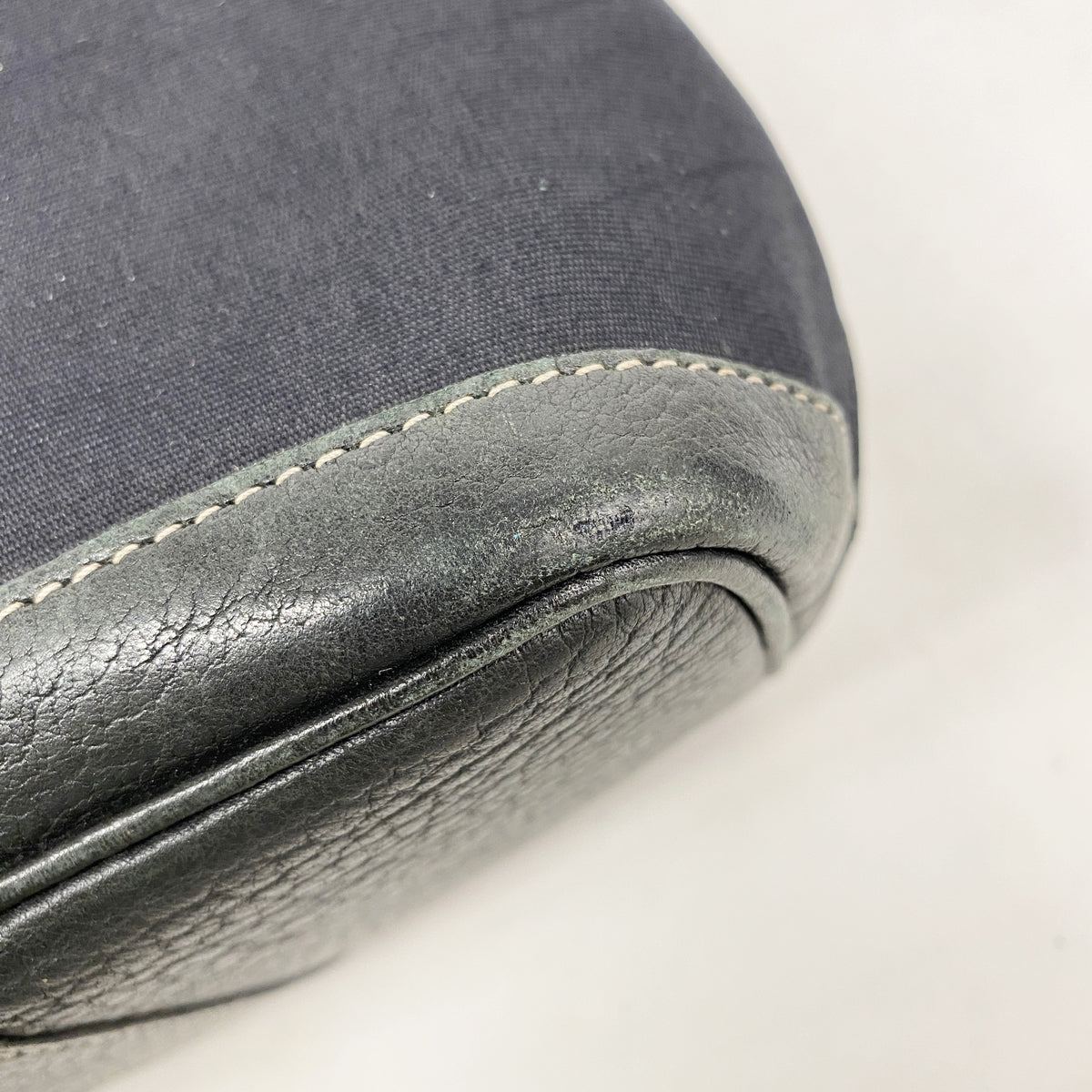 【6he5605】エルメス トートバッグ ガーデンパーティTPM トワルオフィシエ ブラック ゴールド金具 □H刻印【中古】レディース