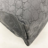 【6he5606】グッチ トートバッグ GGナイロン 449178 ナイロン ブラック シルバー金具【中古】レディース