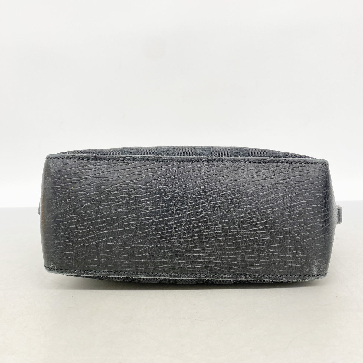 【6he5607】グッチ トートバッグ GGキャンバス 107757 キャンバス ブラック シルバー金具【中古】レディース