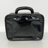 【6he5609】シャネル バニティバッグ パテントレザー ブラック ゴールド金具【中古】レディース