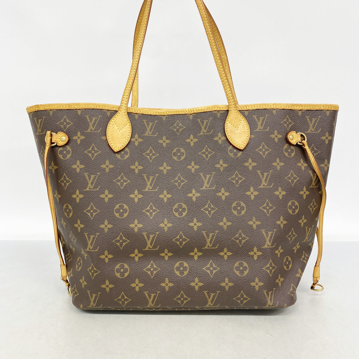 【6he5612】ルイヴィトン トートバッグ モノグラム ネヴァーフルMM M40156 ブラウン【中古】レディース