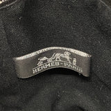 【6he5614】エルメス ハンドバッグ サクソーPM トワルアッシュ ブラック グレー シルバー金具【中古】レディース