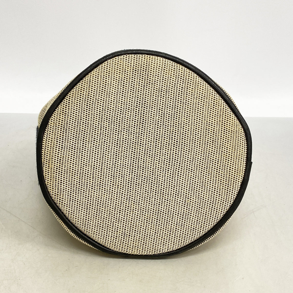 【6he5614】エルメス ハンドバッグ サクソーPM トワルアッシュ ブラック グレー シルバー金具【中古】レディース