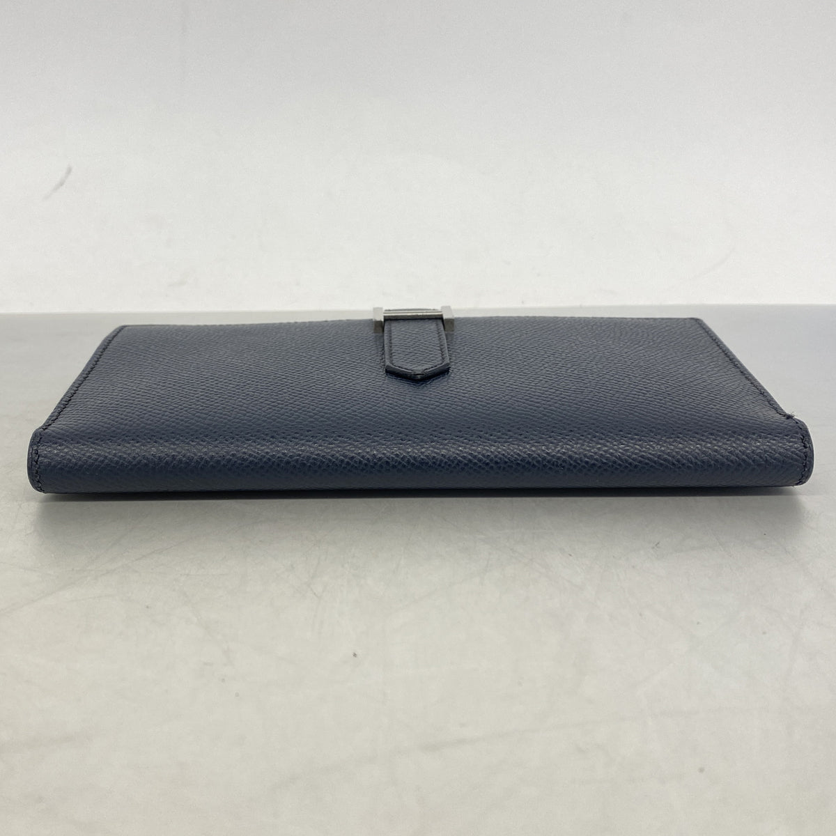 【6he5627】エルメス 長財布 ベアンスフレヴェルソ ヴォーエプソン ブルーインディゴ/ローズパープル シルバー金具 C刻印【中古】レディース