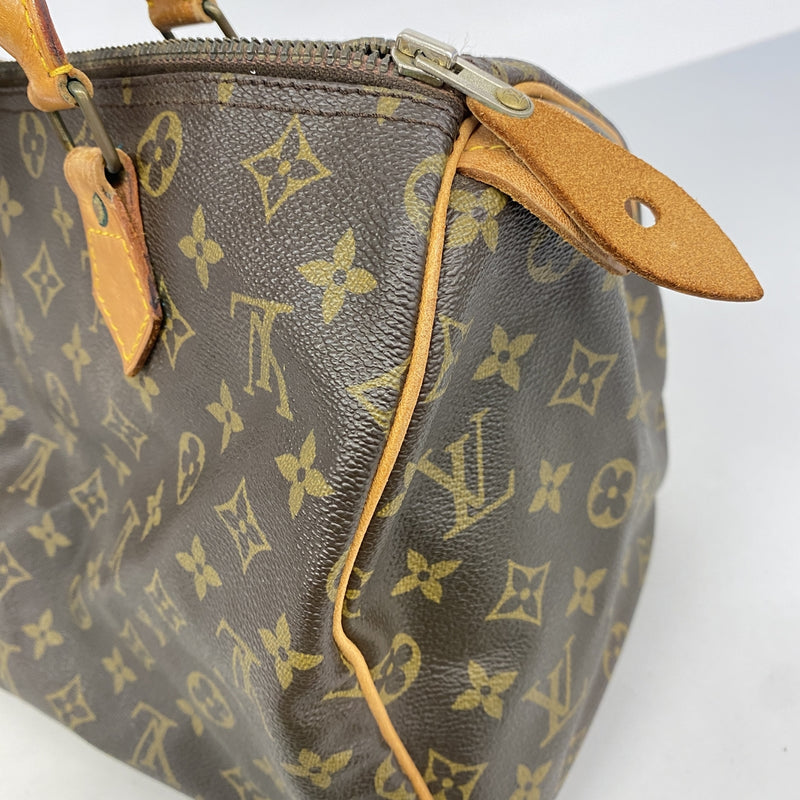【6he5632】ルイヴィトン ハンドバッグ モノグラム スピーディ30 M41108 ブラウン【中古】レディース