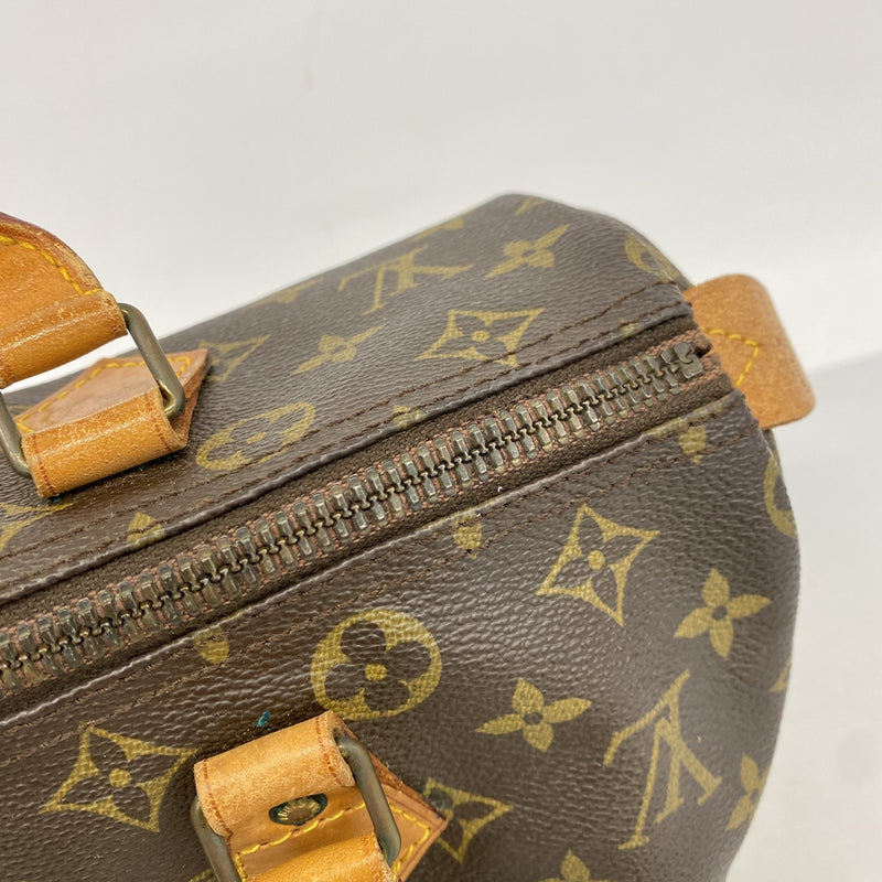 【6he5632】ルイヴィトン ハンドバッグ モノグラム スピーディ30 M41108 ブラウン【中古】レディース