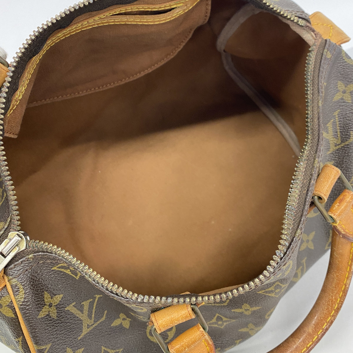 【6he5632】ルイヴィトン ハンドバッグ モノグラム スピーディ30 M41108 ブラウン【中古】レディース