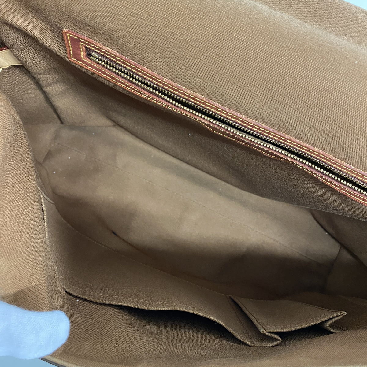 【6he5638】ルイヴィトン ショルダーバッグ モノグラム アベス M45257 ブラウン【中古】メンズ