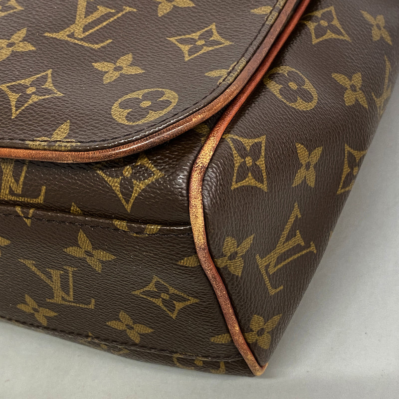 【6he5638】ルイヴィトン ショルダーバッグ モノグラム アベス M45257 ブラウン【中古】メンズ