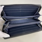 【6he5644】グッチ 長財布 GGブルームス 546355 PVC ブルー シルバー金具【中古】レディース