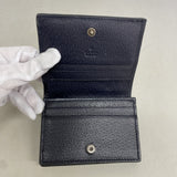 【6he5645】グッチ 財布 オフィディア 523155 PVC ネイビー シルバー金具【中古】レディース