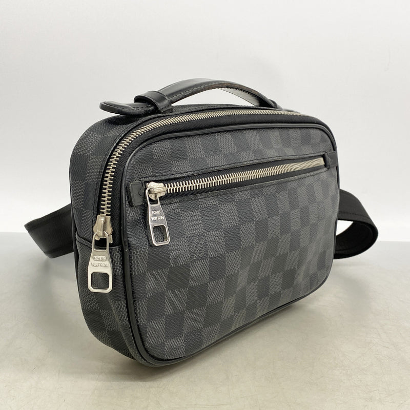 【6he5653】ルイヴィトン ボディバッグ ダミエ・グラフィット アンブレール N41289 ブラック【中古】メンズ