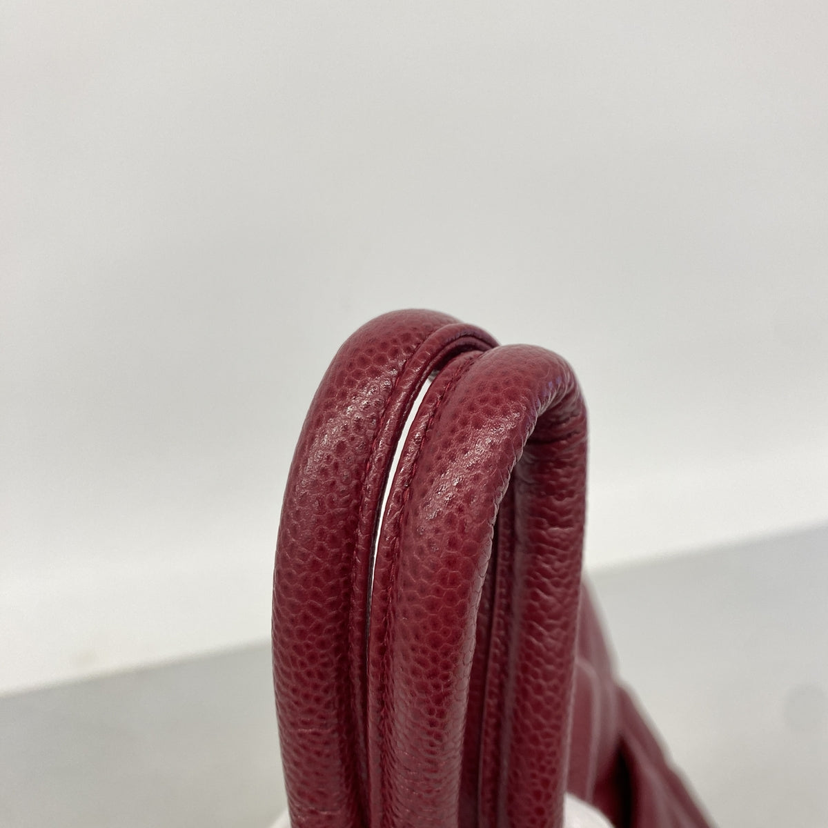 【6he5657】シャネル トートバッグ 復刻トート キャビアスキン ボルドー シャンパンゴールド金具【中古】レディース