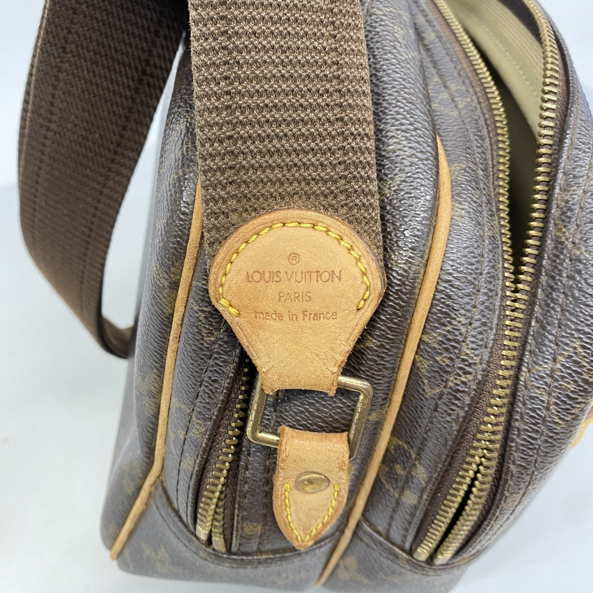 【6he5658】ルイヴィトン ショルダーバッグ モノグラム リポーターPM M45254 ブラウン【中古】レディース