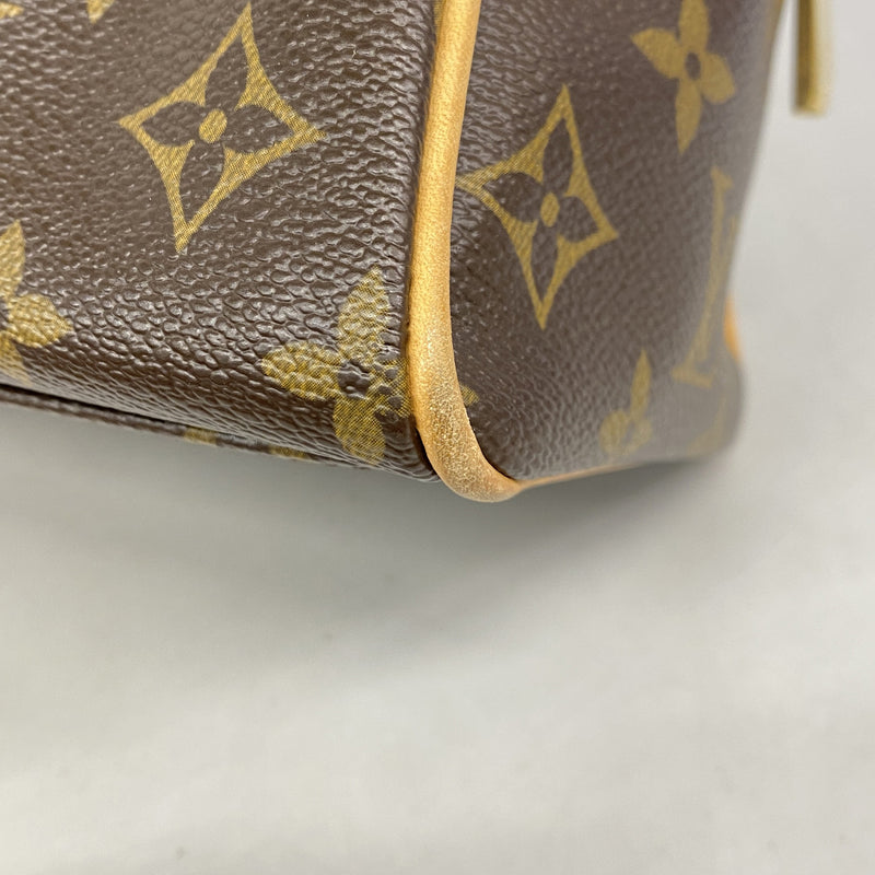 【6he5659】ルイヴィトン ハンドバッグ モノグラム マンハッタンPM M40026 ブラウン【中古】レディース