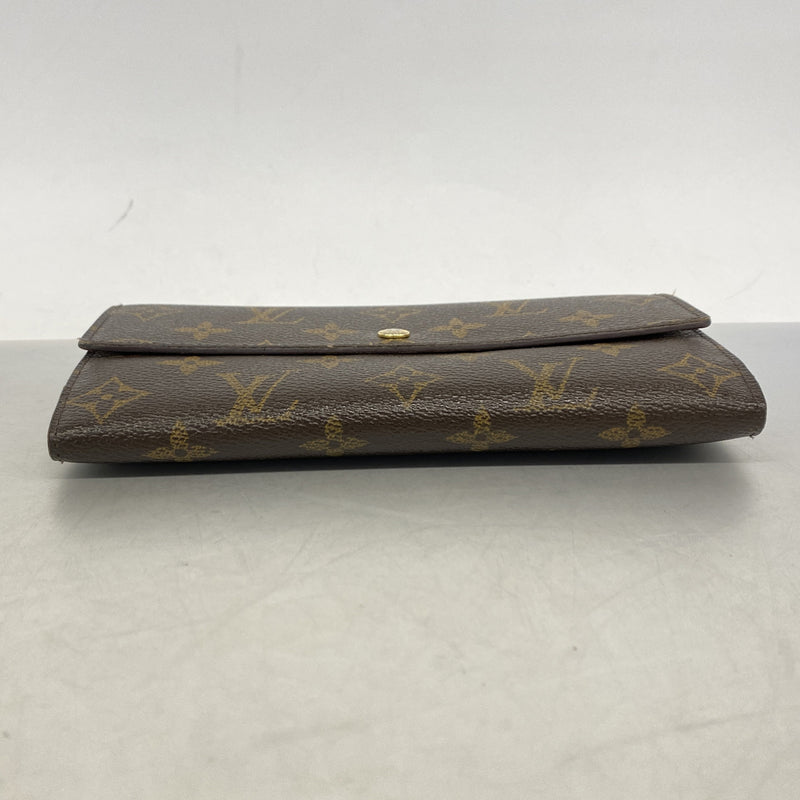 【6he5663】ルイヴィトン 長財布 モノグラム ポルトフォイユサラ M61734 ブラウン【中古】レディース