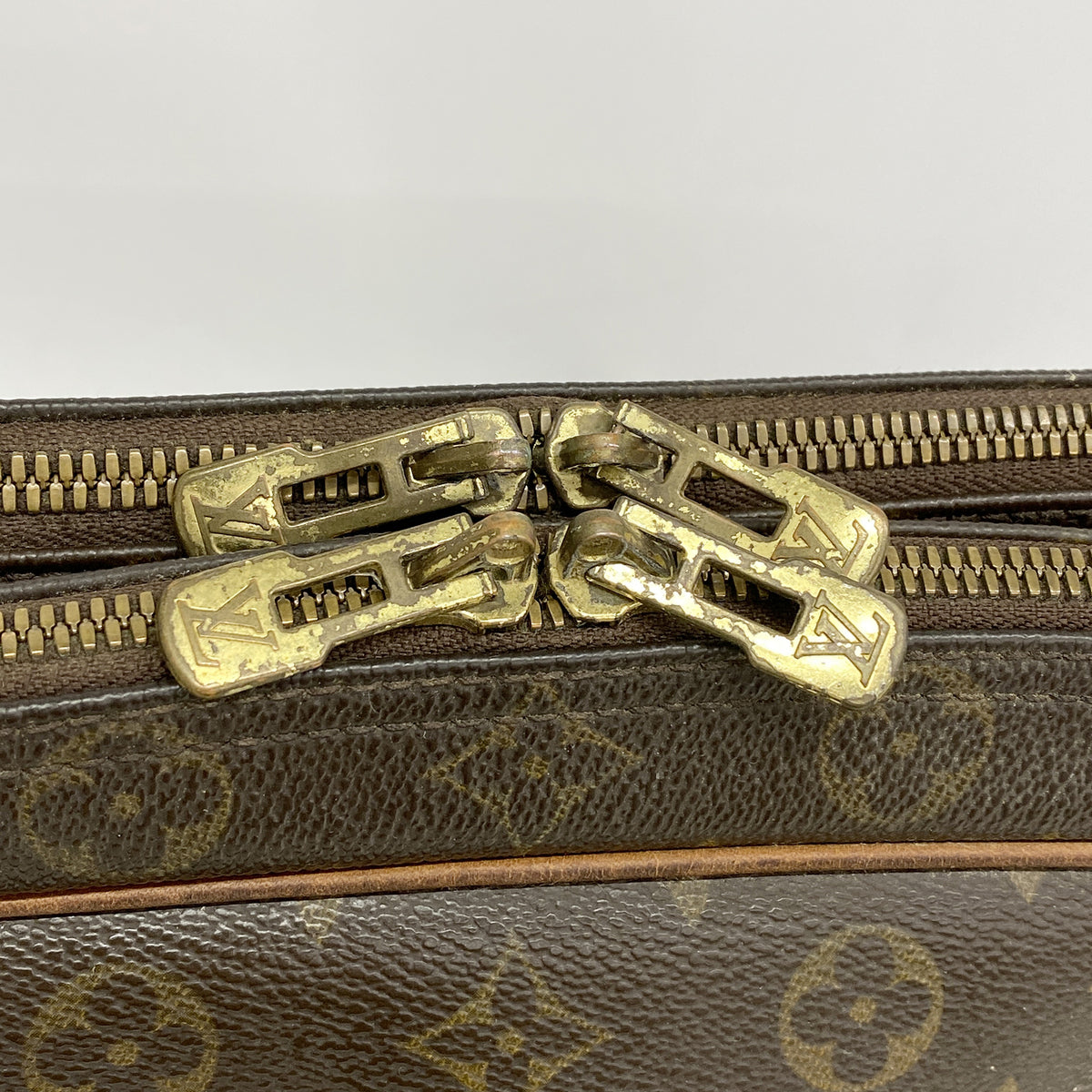 【6he5667】ルイヴィトン ショルダーバッグ モノグラム リポーターGM M45252 ブラウン【中古】メンズ