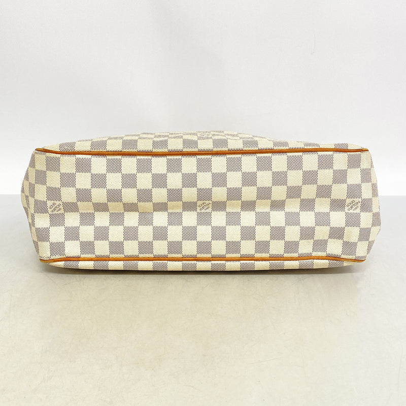 【6he5669】ルイヴィトン トートバッグ ダミエ・アズール バティニョールオリゾンタル N48172 ホワイト SPO【中古】レディース