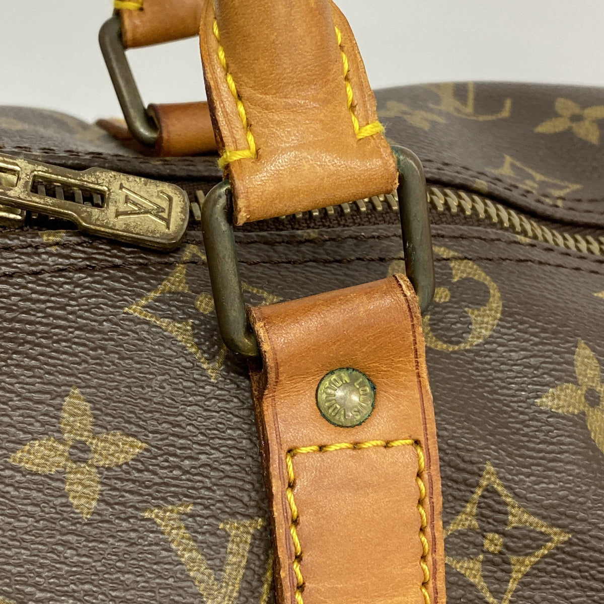 【6he5671】ルイヴィトン ボストンバッグ モノグラム キーポルバンドリエール45 M41418 ブラウン【中古】メンズ レディース ユニセックス