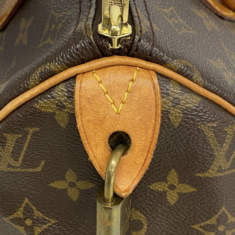 【6he5679】ルイヴィトン ハンドバッグ モノグラム スピーディ30 M41108 ブラウン【中古】レディース