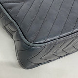 【6he5686】シャネル ショルダーバッグ フリンジ付きチェーンショルダー ラムスキン ブラック ゴールド金具【中古】レディース