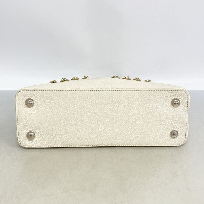 【6he5692】ルイヴィトン ハンドバッグ トリヨン カプシーヌPM M54264 ホワイト【中古】レディース