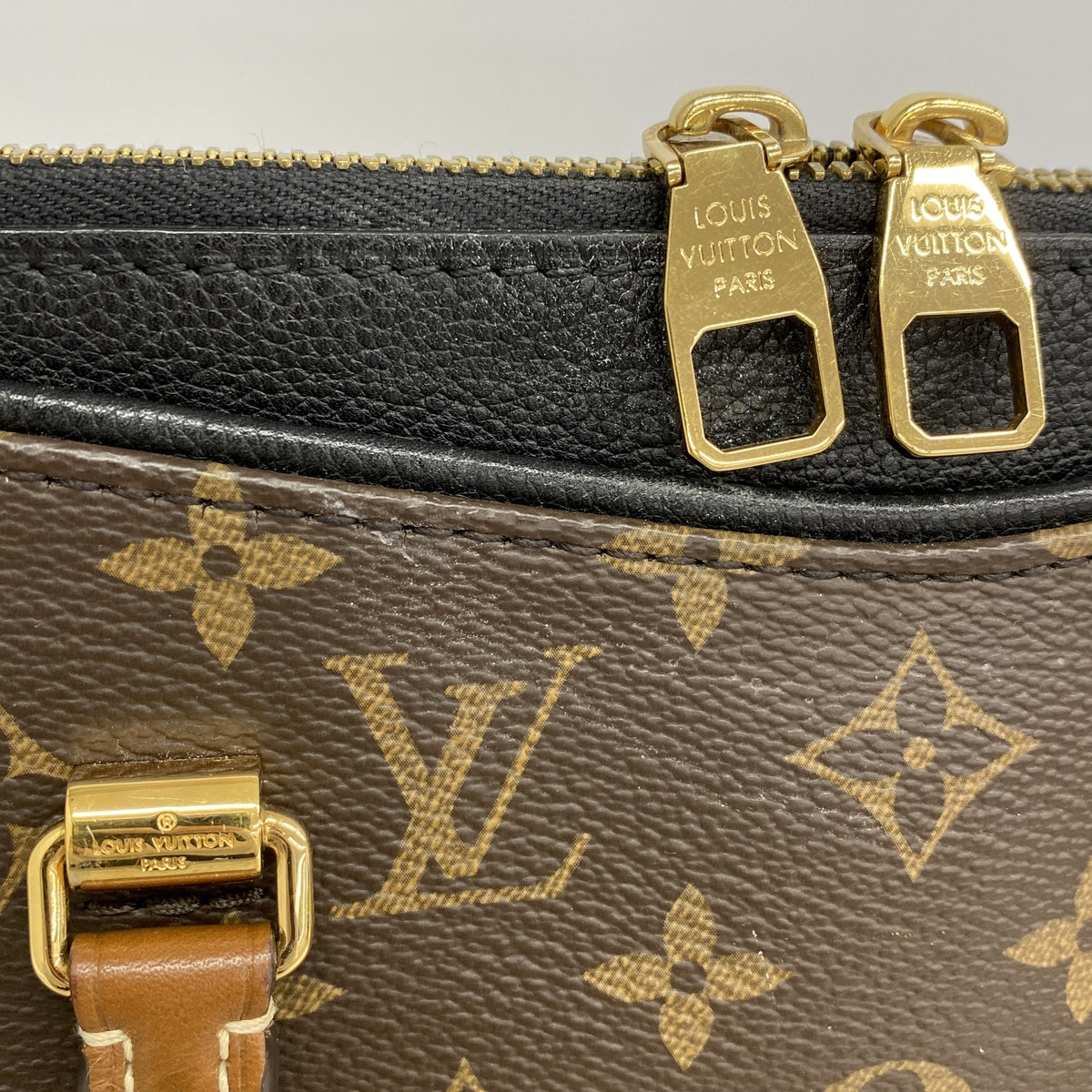 【6he5696】ルイヴィトン ハンドバッグ モノグラム パラス M41064 ノワール【中古】レディース