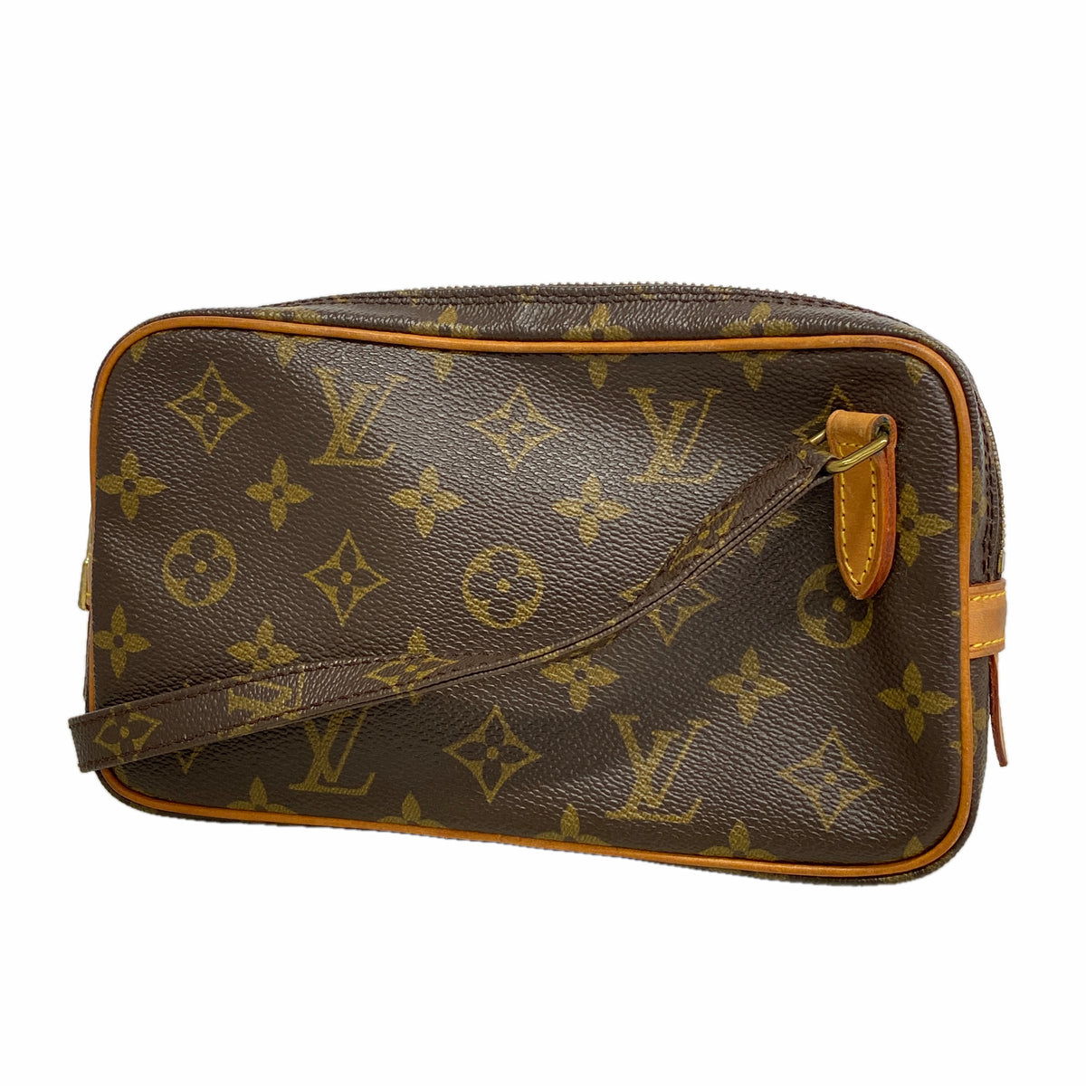 【6he5699】ルイヴィトン ショルダーバッグ モノグラム ポシェットマルリーバンドリエール M51828 ブラウン【中古】レディース