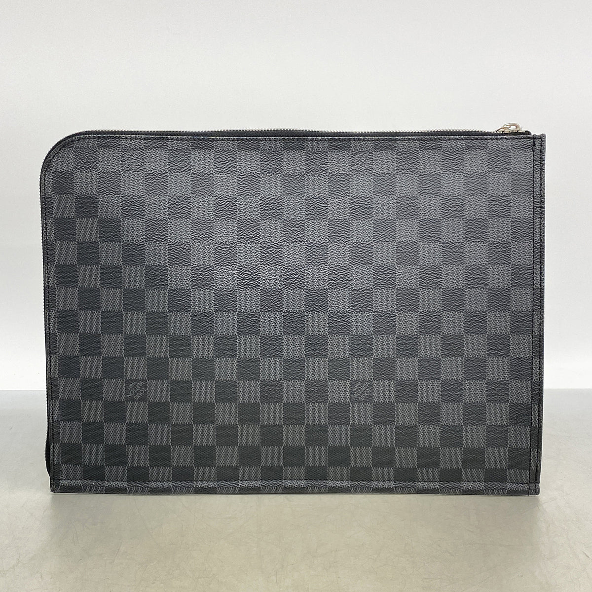 【6he5700】ルイヴィトン クラッチバッグ ダミエ・グラフィット ポッシュドキュマン N48247 ブラック グレー【中古】メンズ