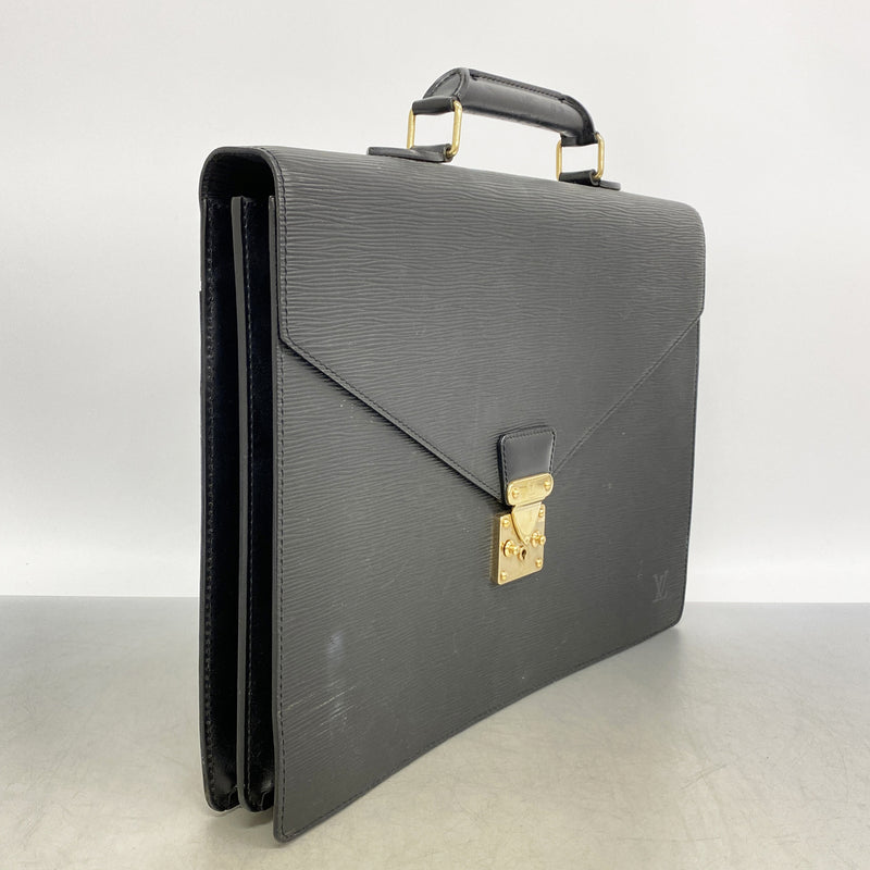 【6he5703】ルイヴィトン ブリーフケース エピ セルヴィエットアンバサダー M54412 ノワール【中古】メンズ