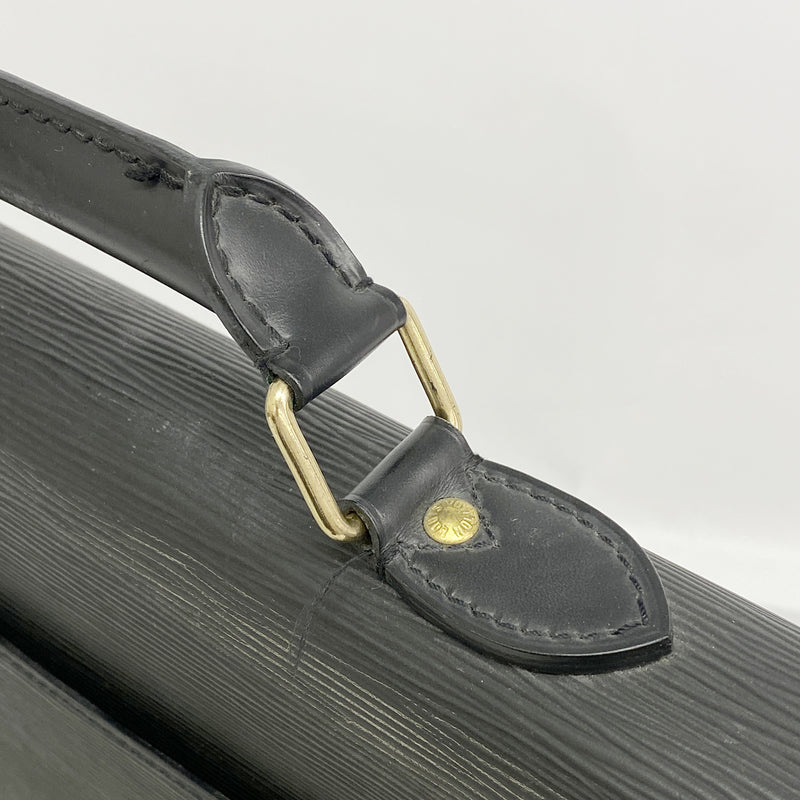 【6he5703】ルイヴィトン ブリーフケース エピ セルヴィエットアンバサダー M54412 ノワール【中古】メンズ