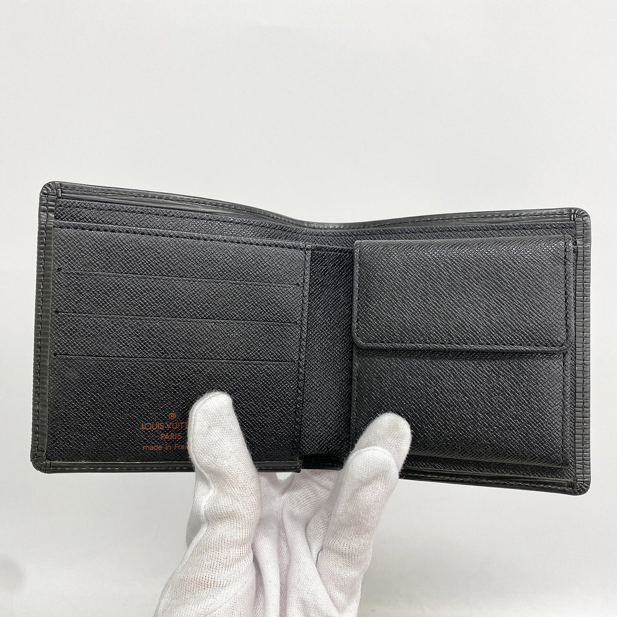 【6he5704】ルイヴィトン 財布 エピ ポルトビエカルトクレディモネ M63542 ノワール【中古】メンズ
