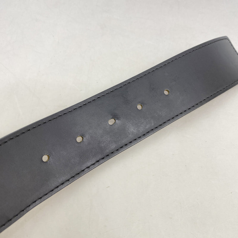 【6he5705】ルイヴィトン ベルト サンチュ―ルジーンズ M6812 ブラック【中古】メンズ