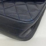 【6he5715】シャネル ショルダーバッグ マトラッセ チェーンショルダー ラムスキン ブラック ゴールド金具【中古】レディース