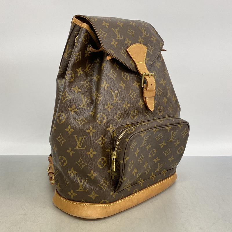 【6he5719】ルイヴィトン リュック・デイパック モノグラム モンスリGM M51135 ブラウン【中古】メンズ レディース ユニセックス
